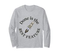Done is The Best Feature - T-Shirt Cadeau motivant pour Les développeurs Manche Longue