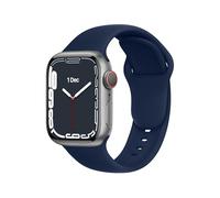 DONEGANI C1B pour Bracelet Apple Watch Se Ultra 2 40mm 44mm 46mm 42mm 45mm 41mm 38mm 49mm Serie 10 9 8 7 6 5 4 3 Femme Homme Sport Band Bleu Abysse