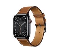 DONEGANI LB1 Bracelet Cuir pour Apple Watch Band Ultra 2 49mm, Serie 10 46mm, 9 8 7 45mm 41mm, SE 6 5 4 44mm 40mm, 3 2 1 42mm 38mm Femme Homme Brun