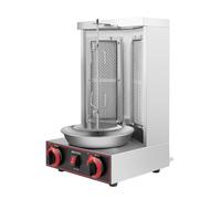 Donened - Barbecue à kebab pour la maison, tournebroche pour kebabs, gyros, poulet, barbecue vertical en acier inoxydable avec répartition de la chaleur à 360 °, facile à nettoyer