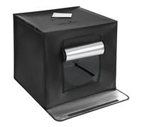 Donened Boîte photo, 60 x 60 x 60 cm, pliable, avec 60 LED et 5 toiles de fond de couleurs différentes, température de couleur 5500 K, pour studio photo, maison, bureau