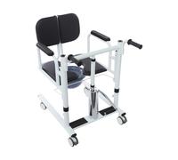 Donened - Chaise de transfert hydraulique pour patients, fauteuil roulant, portable, multifonction, jusqu'à 200 kg, fauteuil de transport réglable en hauteur, pour personnes âgées handicapées