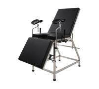Donened Chaise gynécologique réglable, avec dossier et repose-pieds - Structure ergonomique - Charge maximale : 200 kg - Pour cliniques, hôpitaux, 102 x 77 cm, 31 cm (noir)