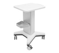 Donened - Chariot de beauté, chariot médical, chariot de salon, pour instruments de beauté et à des fins médicales (argent + blanc)