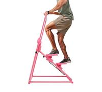 Donened - Machine d'escalade, vélo elliptique, stepper d'escalier pliable, charge maximale 100 kg, machine d'escalade verticale pour entraînement complet du corps (rose)