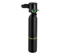 Donened - Mini bouteille d'oxygène de 0,5 l - Avec valve respiratoire et manomètre (0 à 300 bar), équipement de plongée portable, pour une variété de scénarios