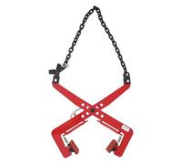 Donened - Pince à pierre verticale, pinces de levage jusqu'à 350 kg, ouverture réglable 30-51 cm, dispositif de levage pour le levage et le transport (rouge)