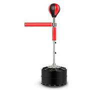Donened Punching ball avec barre rotative, support de boxe, hauteur réglable, 1,2 à 1,9 m, sac de frappe avec support, pour adultes et enfants