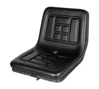 Donened Siège De Tracteur Universel Avec Dossier En Cuir PVC Étanche, Ergonomique Et Réglable, Pour Tracteurs, Tondeuses À Gazon, Chariots Élévateurs, Pelleteuses, 44,5 X 35,5 X 33,5 Cm