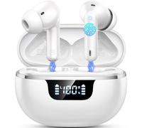 Donerton Écouteurs Bluetooth, Bluetooth 5.4 Stéréo HiFi avec 4 HD Mic, Casque Sans Fil 45 Heures LED Affichage, dans l'oreille Écouteurs Bluetooth avec Annulation du Bruit, Casque Sans Fil IP7