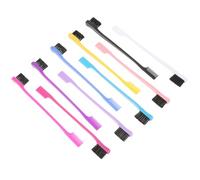 DONFAMDS 10 pièces Kit Pinceaux Sourcils Multifonctions Brosse Double Embout et Portable pour Maquillage et Soin des Sourcils