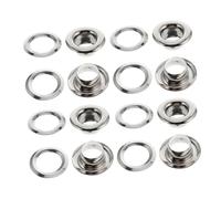 DONFAMDS 100 pièces Œillets Laiton pour Rideaux et Tissus Anneaux de Rideaux Argentés Accessoires DIY pour Décoration et Fixation Résistants Rouille Glissement Facile Tringle