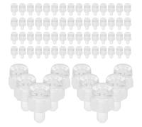 DONFAMDS 100 Pièces Vis Acrylique Vis D'ordinateur Vis Claires Transparent