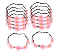 DONFAMDS 10pièces Serre-tête à Marguerites Floral Couronne De Cheveux Pour Mariage Et Festival Bandeau Fleur Décoration