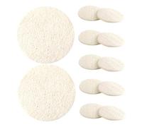 DONFAMDS 12Pièces Éponge Loofah Exfoliante pour Lot de Nettoyage et Démaquillage Naturel