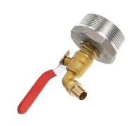 DONFAMDS 1Ensemble Robinet de Pouce Laiton avec Joint Adaptateur IBC pour Cuve Eau Installation Facile et Étanche pour Jardin et Maison