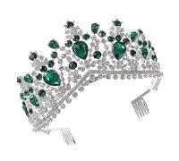 DONFAMDS 1Pièce Couronne Accessoire de Photographie pour Mariages et Fêtes Vert