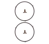 DONFAMDS 2 Ensembles Anneau de Support pour Plateau Tournant de Micro-ondes 17,8 Cm en Abs Rotation Fluide et Surface Facile à Nettoyer pour Four à Micro-ondes