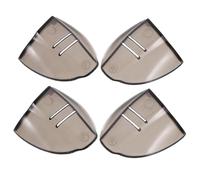 DONFAMDS 2 Paires Ailes de Protection pour Lunettes en Tpu Marron