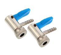 DONFAMDS 2 pièces Adaptateur Clip Gonflage Pneus Connecteur Rapide Cuivre Résistant Corrosion Conversion Embout Gonfleur Voiture
