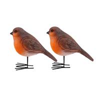 DONFAMDS 2 pièces Figurine Oiseau Résine Décoratif Intérieur Compact Modèle Naturel Ornement Maison Bureau Couleur Aléatoire Couleur Aléatoire
