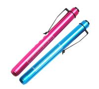DONFAMDS 2pièces Lampe Stylo Médicale LED Portable Lampe de Diagnostic et Examen Buccal Corps Aluminium Compacte pour Médecins et Infirmiers sans Piles Design Règle Intégrée