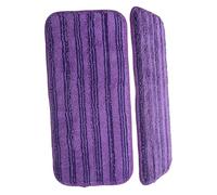 DONFAMDS 2pièces Serpillères Réutilisables Lavables Compatibles avec Recharge pour Balai à Franges 12 Pouces pour Sol Parquet Carrelage (Violet)