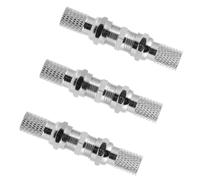 DONFAMDS 3 Ensembles Fiche coaxiale Câble coaxial d'antenne Connecteur Coaxial pour télévision et Radio Connecteur d'extension autoserrant Lot de 3 avec Anneaux en Caoutchouc étanches
