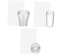 DONFAMDS 3 Ensembles Tampons Pour Ongles Silicone Pour Nail Art Kit De Tampon Pour Manucure Française Pour Vernis à Ongles