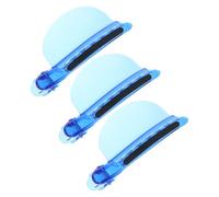 DONFAMDS 3 Pièces Pinces à Cheveux en Plastique Isolantes Thermiques, Légères et Modernes pour Mèches de Cheveux, Accessoires Professionnels pour Extensions et Mise en Lumière en Salon