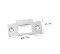 DONFAMDS 3 pièces Plaques de Renforcement Porte Acier Inoxydable Plaques de Gâche Acier pour Sécurité Pêne Protection Porte Garage et Cadre