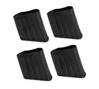 DONFAMDS 4 pièces Patins Antidérapants Caoutchouc pour Déchelle Protection Résistante à Lusure Set de Embouts Noirs D Type Accessoires de Sécurité pour Escabeaux et Échelles Pliantes