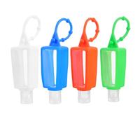 DONFAMDS 4pièces Bouteilles De Voyage Plastique Avec Manchon De Flacons Rechargeables Pour Liquides Divers Pratiques Et Compactes Pour Voyageurs