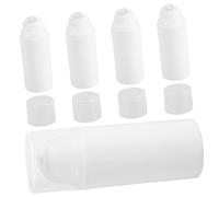 DONFAMDS 5 Pièces Flacon de Voyage de Contenants Portables Pompes pour Lotion Shampooing et Produits de Design Pratique et Sécurisé pour Voyager