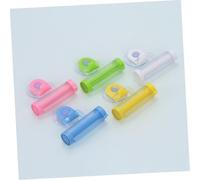 DONFAMDS 5 pièces Presse Tube Dentifrice à Ventouse Extrudeur Manuel Blanc Économiseur de Pâte à Dents Multifonction Facile à Utiliser pour Tubes Vides et Cosmétiques