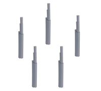 DONFAMDS Amortisseurs de Porte de Tiroir Push-To-Open 5 Pièces en ABS Gris Charnières à Fermeture Douce sans Poignée pour Armoires Compatible Fermeture Silencieuse et Sécurisée