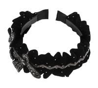DONFAMDS Bandeau Avec Nœud Relief Pour Femme Accessoire Capillaire Esthétique Pour Volume Rehaussé Pour Soin Du Visage Spa Design Unique Et Texture Plissée Confortable Et Élégant Pour