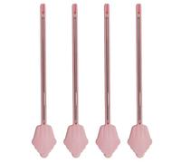 DONFAMDS Bâtonnets de Test pour Vérifier la Lot de 4 en Acier Inoxydable pour Gâteaux Poignée Antidérapante, Outil Pratique en Pâtisserie Cuisine