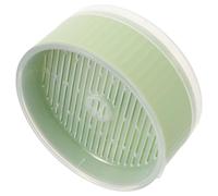 DONFAMDS Boîte à Herbe pour Chat en Plastique, Double Couche, Vert Clair | Grille Supérieure, Orifice de Remplissage, Couvercle Séparé, pour Culture D'orge, Maison, Balcon, Usage Quotidien
