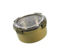 DONFAMDS Boîte à Lunch Bento 1000ml en Acier Inoxydable, Couvercle Étanche | Format Empilable, Intérieur PP, Garde les Repas Chauds, pour Soupes, Salades, Céréales, École ou Déplacement