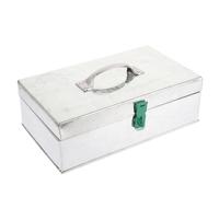 DONFAMDS Boîte de Rangement Multifonctionnelle en Tôle Serrure, Boîte à Outils en Métal Bien Organisée, pour Atelier et Bricolage Maison Couleur