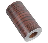 DONFAMDS Bordure Adhésive en Pvc Imperméable Effet Bois Veiné 10 M Autocollante Découpe pour Décoration Murale, Rénovation la Cuisine et Cadre Miroir Salle de Bain, Revêtement Mural