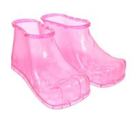 DONFAMDS Bottes de Trempage Pieds Rouges Taille Petite Chaussures de Bain Pratiques pour Bain de Pieds à Domicile Seau de Pédicure Relaxant pour Femme et Homme Circulation Sanguine