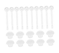 DONFAMDS Bouchons Oreille Invisibles Résine Avec Tiges Transparentes Et Embouts Silicone Kit Pour Entretien Discret Des Piercings Confort Optimal