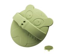 DONFAMDS Brosse de Bain Silicone Doux pour Masseur de Ergonomique Exfoliant pour Corps Brosse de Portable Design Élégant Couleur Matcha