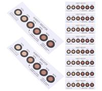DONFAMDS Cartes d'affichage d'humidité réutilisables SMD à 6 points, lot de 10, pour emballage PCB, appareils électroniques, surveillance de l'humidité, papier, indicateur bleu à rose