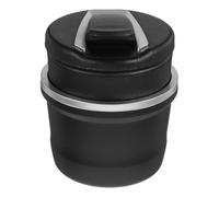 DONFAMDS Cendrier pour Cigares de Voiture Portable en Plastique Noir avec Couvercle, Léger Design Moderne, Accessoire Automobile pour Voyage et Camping