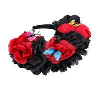 DONFAMDS Couronne de Fleurs Mexicaines pour Fête Bandeau Floral Réaliste pour Halloween et Événements Cosplay Accessoire Élégant et Confortable et Filles