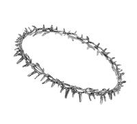 DONFAMDS Couronne D'épines Rétro En Métal Argenté, Accessoire Léger Pour Femmes, Fête D'anniversaire Et Mariage, Diadème Médiéval Taille Petite, Coiffe Élégante Pour Soirée à Thème