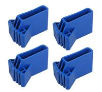 DONFAMDS Couvre-marches D'échelle Télescopique Stabilité Améliorée et Installation Rapide 4pcs en Plastique Bleu, Patins Antidérapants pour Pieds D'échelle Pliante pour Usage Domestique